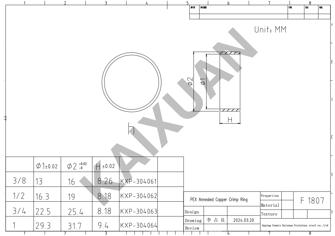 Annealed Copper Crimp Ring